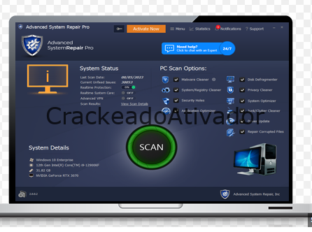 Advanced System Repair Pro 2.0.0.2 Crackeado com Keygen 2023